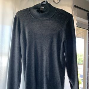 Pink tartan Grey mock neck long sleeve